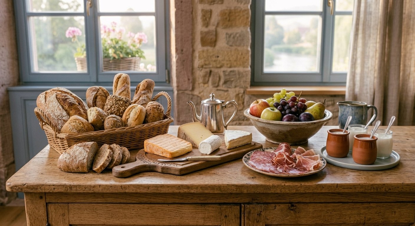 Le buffet du petit-déjeuner